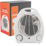 Supply Cube Upright Fan Heater, Electric Heater | Portable Heater with Overheat Protection & 2 Heat Settings | Electric Heater Energy Efficient, Room Heater | Space Heater, Heaters For Home Low energy