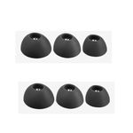 6PCS Silicone Ear Tips For Oneplus Buds Pro 2, Earphone Earplug Cover Replacement Small/Medium/Large 3 Size Earbuds Earcaps Set (black)