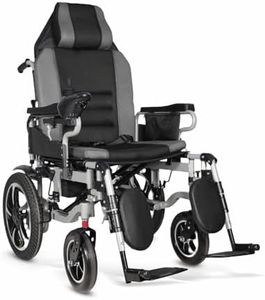 EverActiv EcoRider Plus Heavy Duty Electric Wheelchair for Adults & Elderly | Foldable Motorized Wheelchair with Dual 300W Motors, Remote Control & Attendant Mode | Air Travel Friendly Bariatric Power Wheelchair | 150 Kg Capacity