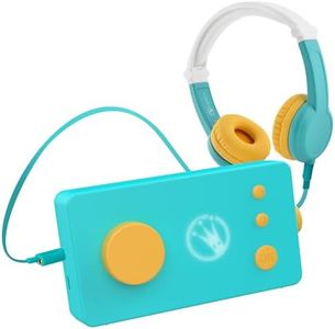 Lunii - Pack de Voyage Ma Fabrique à Histoires Verte - Nouveau modèle - et Octave - Boîte à Histoires avec Casque Octave Audio Enfant - Livre Audio de 24 Histoires interactives Inclus