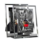 Giftgarden 4x6 Picture Frame Glass Modern 4 by 6 Photo Frames Friends Gifts for Tabletop Display, 2 Pack