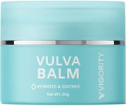 Vigority Vulva Balm Vaginal Moisturizer for Women: Intimate Skin Care Relieves Dryness, Odor & Irritation - Menopause Support With Beeswax, Shea Butter, Emu Oil, and CoQ10 - Estrogen Free