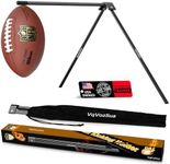 VqVozSua Football Kicking Tee Stand, Field Goal Punter Kick Off Holder Compatible with All Football Sizes, Portable Football Accessories Practice Gifts for Tracker