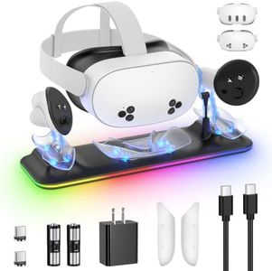 KINWIN 18W VR Charging Dock for Meta Quest 3S/Quest 3 Headset & Controller