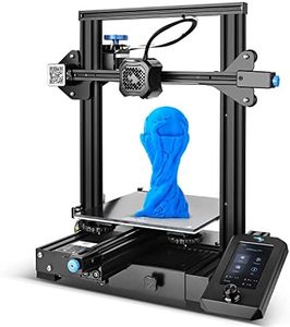WOL 3D Creality Wol3D Ender 3 V2 FDM All Metal 3D Printers Kit with Upgraded Silent Motherboard, Carborundum Glass Bed, Mean Well Power Supply - (220X220X250Mm, Black, Pack of 1)
