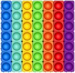 Giant Pop Blocks Bubble Premium Silicone Pop Fidget Blocks for Endless Joy and Education - Vibrant Pop Blocks for Imaginative Play and Puzzle Games-Toy Gift for Kids (49PCS)