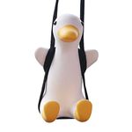 Car Hanging Ornament Swinging Duck Car Pendant Cute Flying Duck Pendant Auto Interior and Home Decoration Accessories for Car Rear View Mirror Pendant (Swing)