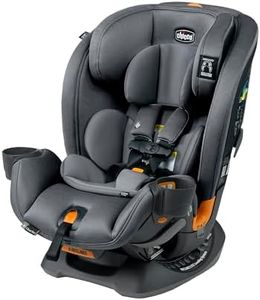 Chicco OneFit ClearTex All-in-One Car Seat, Slim Design, Rear-Facing Seat for Infants 5-40 lbs., Forward-Facing 25-65 lbs., Booster 40-100 lbs., Convertible Car Seat | Slate/Grey