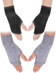 Zngou 2 Pairs Cashmere Fingerless G