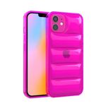 FELONY CASE - iPhone 11 Neon Pink Puffer Case, Clear Cushioned Bright Cover with Shockproof Bumper - Flexible and Lightweight Protective Case - Full iPhone and Camera Protection