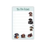 Dachshund Kawaii Sticky Notepad to Do List | Weiner Dog Lover Gifts for Women | Office School Supply Sticky Notes 4"x6" 50 Pages