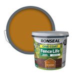 Ronseal RSLOCFLHG5L One Coat Fence Life, Harvest Gold, 5 Litre