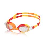 Speedo Unisex Kids Swim Goggles Skoogle Ages 3-8 - Red Orange Tie Dye, One Size