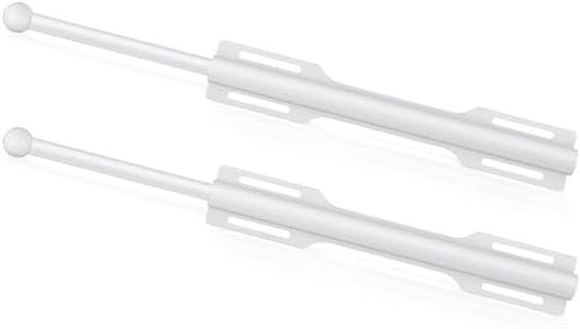FIRJOY 12" Valet Rod for Closet Pull Out (2 Pack, White)