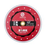 FOCSTOL Diamond Tile Saw Blade - 10''(250mm) Cutting Disc for Porcelain Ceramic Tile Marble Granite Quartz Arbor 1''(25.4mm) x 4/5''(20mm) x 5/8''(15.875mm)