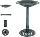 Bonnlo Wild Bird Bath Green Patina 