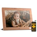 KODAK Digital Photo Frame 10 Inch, No WiFi Digital Picture Frame with Remote Control, Electronic Digital Frame with 1280*800 High Resolution IPS Screen, Images/Videos/Music Player, Auto Switch On/Off