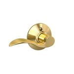 Schlage F170ACC605RH Accent Right Hand Dummy Lever, Bright Brass