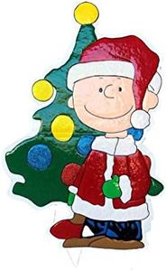 Product Works - Cacahuetes de Metal Charlie Brown con decoración de árbol de Navidad de 42 Pulgadas