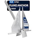 Danforth Marine Anchor - 4 LB - Hot-Dipped Galvanized Light Weight for Boats - Five Oceans (BC-3939)