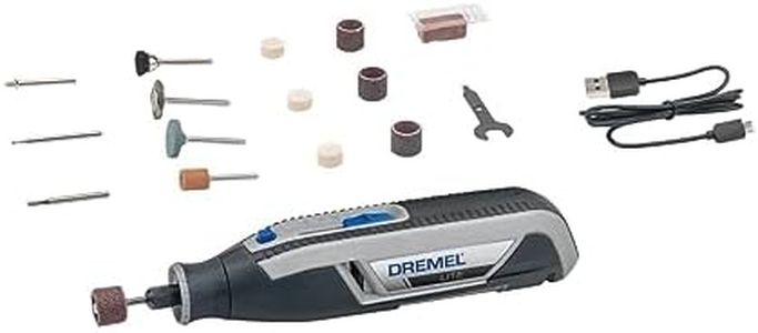 Dremel Lite 7760 Cordless Rotary Tool Li-Ion 3.6 V Multi Tool Kit (15 Accessories, Variable Speed 8,000 to 25,000 RPM for Carving, Engraving, Grinding, Sharpening, Cleaning, Polishing and Sanding)