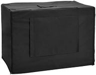 Amazon Basics Breathable Cover for Metal Dog Crate, 91cm, Black