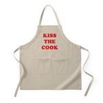 CafePress Kiss The Cook Kitchen Apron with Pockets, Grilling Apron or Baking Apron