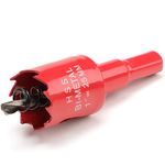 25mm Hole Saws Cutter, HSS Bi-Metal Drill Bit for Wood, Plastic, UPVC, Fiberglass and Plasterboard