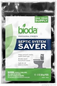Bioda Septic System Saver, Professional Strength, 12-Pack, 1 Year Supply