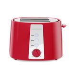 SEEDEEM Toaster 2 Slice, Extra Wide Slot Toaster, 6 Shade Settings, Bread Toaster with Cancel, Defrost, Reheat Function, Extra Wide Slots for Waffle or Bagel, Removable Crumb Tray, 750W, Retro Red