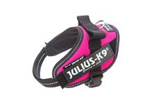 Julius-K9, 16IDC-DPN-MM, IDC Powerharness, dog harness, Size: XS/Mini-Mini, Dark Pink