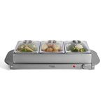 Tower PT16021GRY Presto 3 Tray Buffet Server, Grey