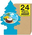 LITTLE TREES Air Fresheners Car Air Freshener. Xtra Strength Provides Long-Lasting Scent for Auto or Home. Extra Boost of Fragrance. Caribbean Colada, 24 Air Fresheners