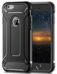 Coolden for iPhone 6S Plus Case Rugged Dual Layer Armor Case for iPhone 6 Plus Protective Case Hard PC Back TPU Bumper Heavy Duty Shockproof Case Cover for iPhone 6S Plus / 6 Plus 5.5 inch (Black)