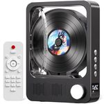 Desktop CD player with speakers, MECHEN CD players for home, Bluetooth CD player with Hi-Fi Stereo Sound,LED Display,Remote Control,Support AUX, Headphone Jack for Home, Kids