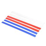 Lwuey Silicone Measuring Dough Strips, Dough Ruler Non Stick Baking Strip Professional Sticks Pastry Rulers Rolling Pin Thickness Guides Noodles Fondant Biscuits Pies Cookies Kitchen Restaurant 6PCS