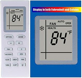 Replacement GREE Air Conditioner Remote Control Model Number (Part Number) YB1F2 YB1F2F YB1FA YB1FAF