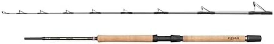 Penn Regiment IV Pro Boat Rod, Saltwater Angler Fishing Sea Fish Cod, Sea Eel, Bass, Pollock, Mackerel, Shark, Strong Leightweight & Versatile, Silver, 2.10m Fast Ambidextrous Rod