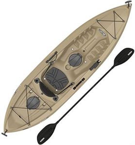 "Lifetime Muskie Angler Sit-On-Top Kayak with Paddle, Tan, 120""" (90508)