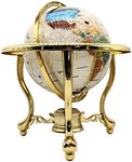 14" Mother of Pearl Gemstone Globe 