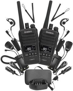 Uniden - UH755-2DLX - 5 Watt UHF CB Splashproof Handheld Radio – Deluxe Pack