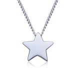 VIKI LYNN Sterling Silver Star Necklace Star Pendant Necklace with 18'' Sterling Silver Chain