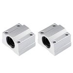 sourcing map SCS12UU Linear Ball Bearing Slide Block Units, 12mm Bore Dia (Pack of 2)