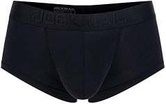 JOCKMAIL Ultra-thin Ice Sexy Underwear Men Boxers Solid Convex Mens Underpants Short Panties Gay Male Boxers, Black, X-Large