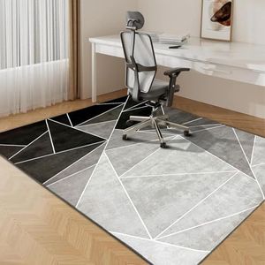 140x90cm Office Chair Mat,TPE Rubber Non-Slip Back Office Mats for Hardwood Floors,Desk Chair Mat for Rolling Chairs Multi-Purpose No Paste,Floor Protector for Home Office Roll Packaging (Black)