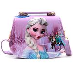 Alisa Little Girls Crossbody Purses,Princess Handbag for Kid girl woman(Purple)