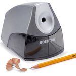 Bostitch Office Personal Electric Pencil Sharpener, Powerful Stall-Free Motor, High Capacity Shavings Tray, Gray (EPS4-KTGRAY)