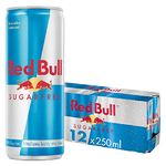 Red Bull Energy Drink Sugar Free, 250 ml (Pack of 12)