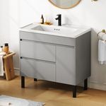 DWVO 36 Inch Bathroom Vanity with U