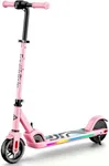 FanttikRide C9 Pro Electric Scooter for Kids 8-12, Adjustable Handlebar Height for Riders 3.9-5.2 ft, 132 lbs, Up to 40 min Continuous Time, 5 Miles Range, 3 Speed Mode 5/8/10 MPH, Pink